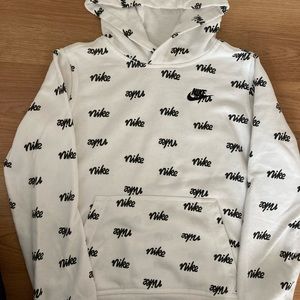 Nike white sweatshirt